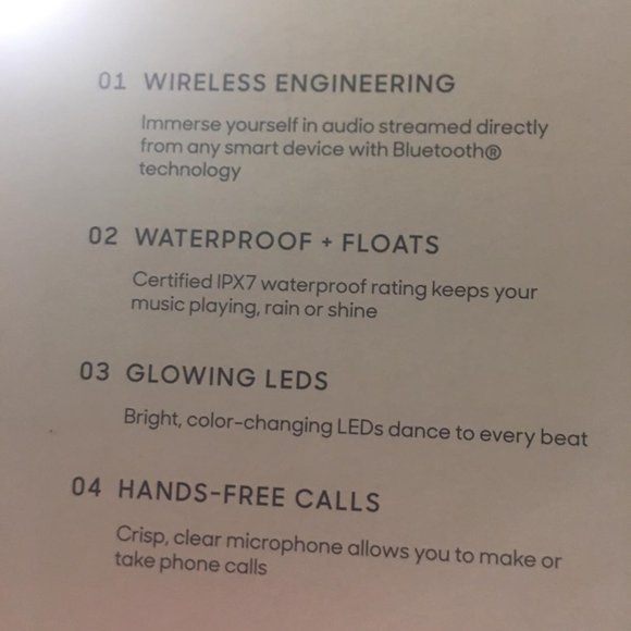 Sharper Image Floating Bluetooth Pool Speaker - Picture 4 of 5